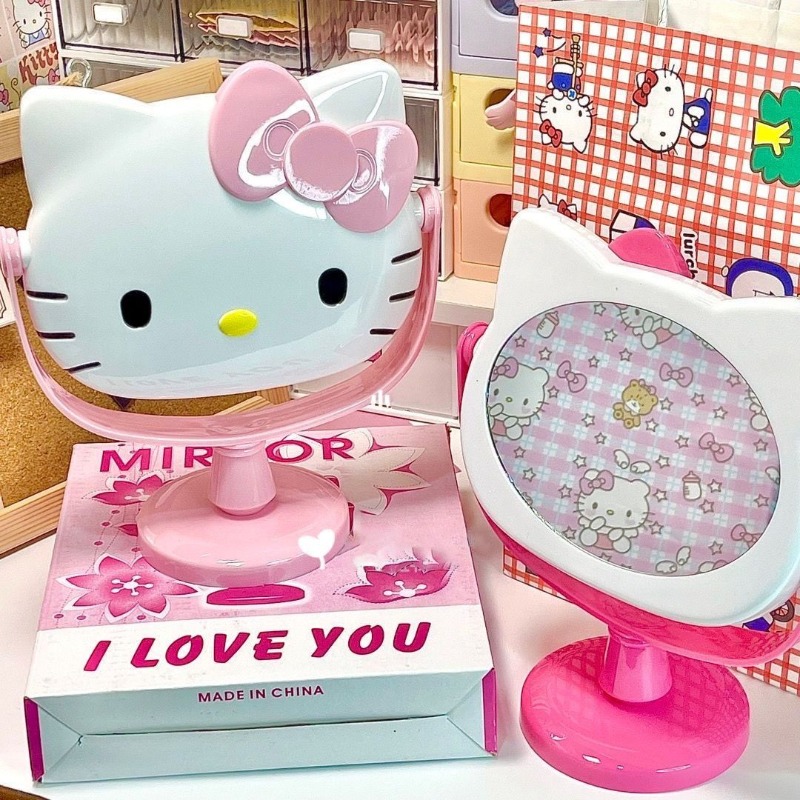 Beauty Makeup Vanity Set - Настольное зеркало Hello Kitty, милое мультяшное